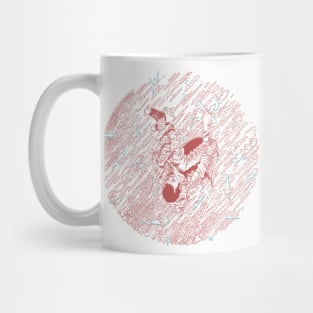 Obscured by Clouds (red) Mug